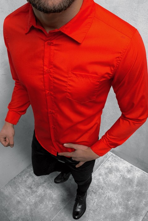 Pánská košile MALTIVO RED, Barva: červená, IVET.EU - Stylové oblečení