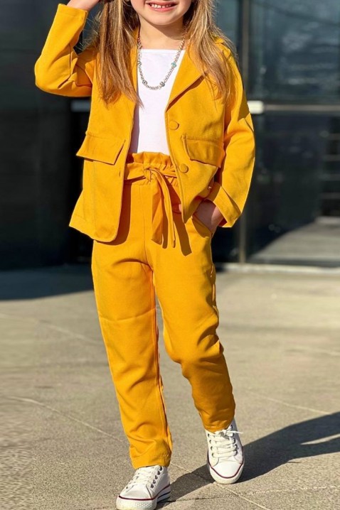Souprava pro dívku LERFI MUSTARD, Barva: hořčicová, IVET.EU - Stylové oblečení