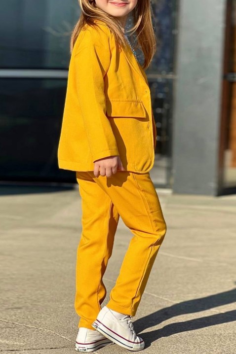 Souprava pro dívku LERFI MUSTARD, Barva: hořčicová, IVET.EU - Stylové oblečení