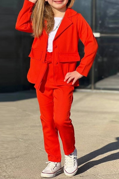 Souprava pro dívku LERFI RED, Barva: červená, IVET.EU - Stylové oblečení