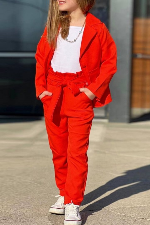 Souprava pro dívku LERFI RED, Barva: červená, IVET.EU - Stylové oblečení