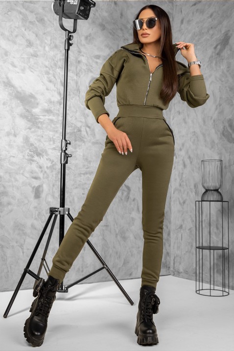 Dámsky overal APOLENA KHAKI, Barva: khaki, IVET.EU - Stylové oblečení