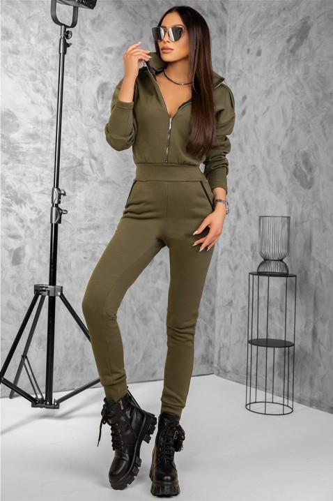 Dámsky overal APOLENA KHAKI, Barva: khaki, IVET.EU - Stylové oblečení