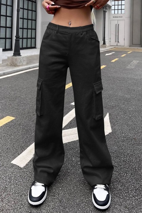 Dámské kalhoty NEVALDA BLACK, Barva: černá, IVET.EU - Stylové oblečení