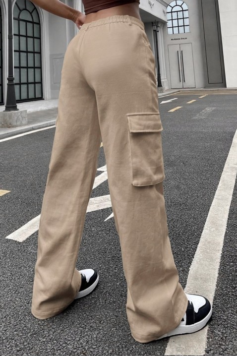 Dámské kalhoty NEVALDA BEIGE, Barva: béžová, IVET.EU - Stylové oblečení