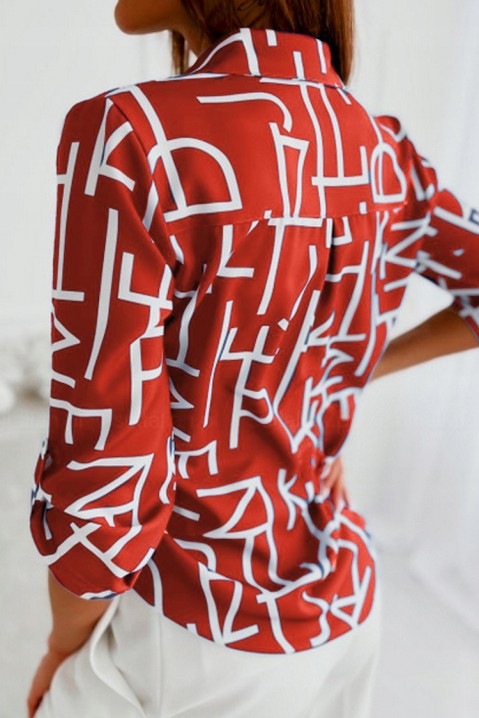 Dámská košile TALMONIA RED, Barva: červená, IVET.EU - Stylové oblečení