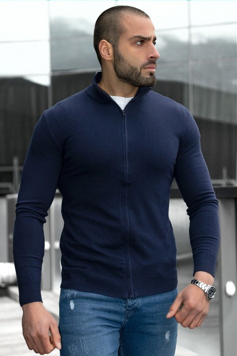Vyriškas megztinis DEZARTO NAVY, Spalvos: tamsiai mėlyna, IVET.EU - Madinga apranga