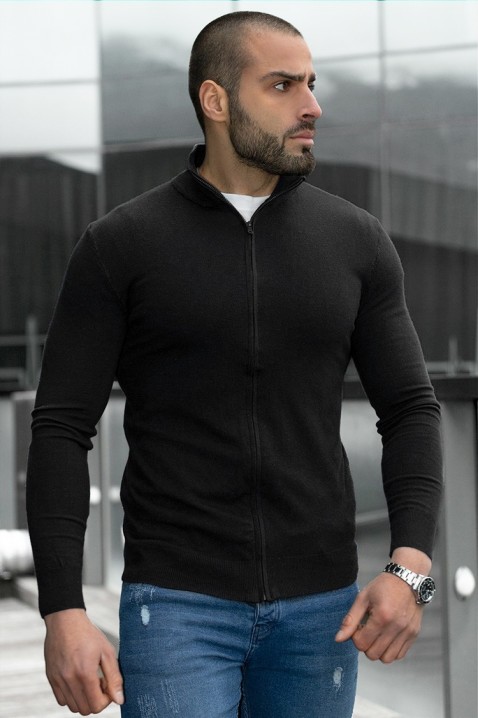 Vyriškas megztinis DEZARTO BLACK, Spalvos: juoda, IVET.EU - Madinga apranga