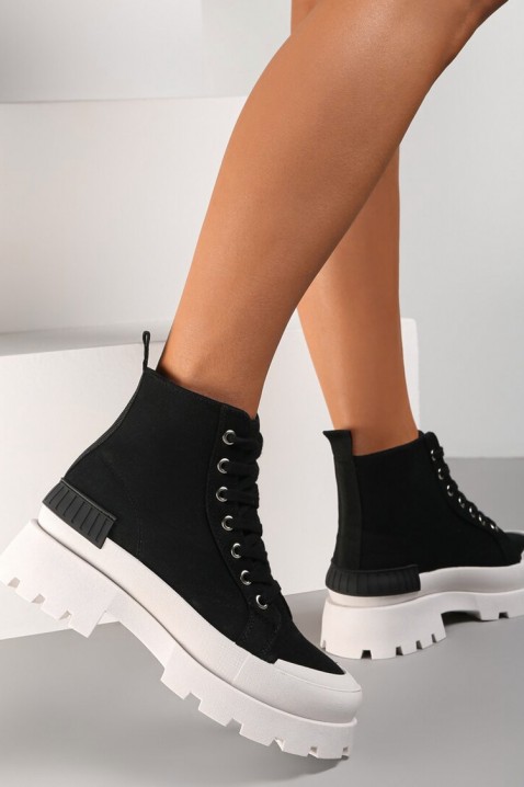 Dámské tenisky MERGENFA BLACK, Barva: černá, IVET.EU - Stylové oblečení