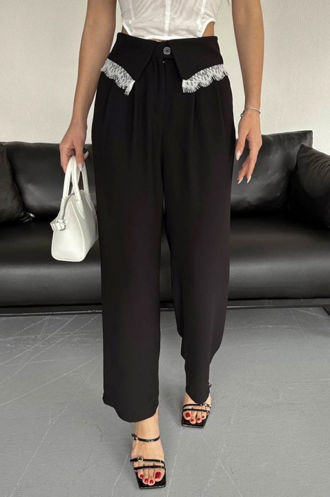 Dámské kalhoty FELMORDA BLACK, Barva: černá, IVET.EU - Stylové oblečení