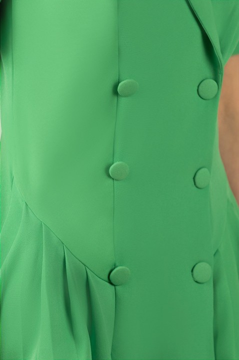 Blejzrové šaty RAFENDA GREEN, Barva: zelená, IVET.EU - Stylové oblečení