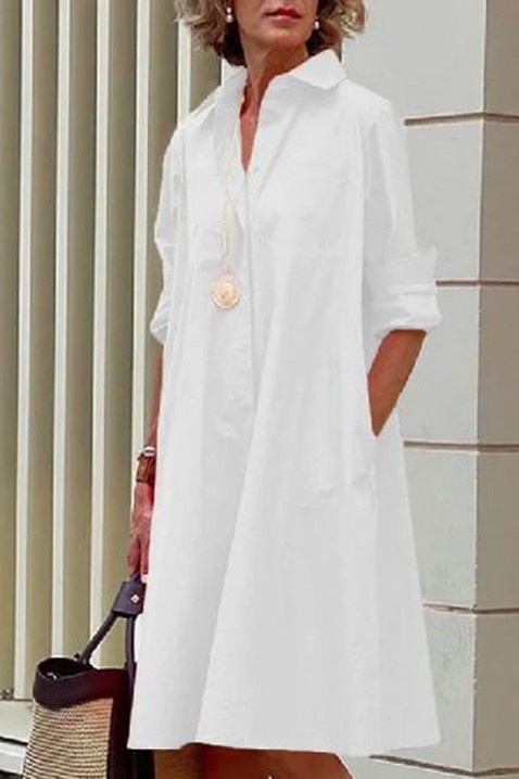 Šaty BOTERDA WHITE, Farba: biela, IVET.EU - Štýlové oblečenie