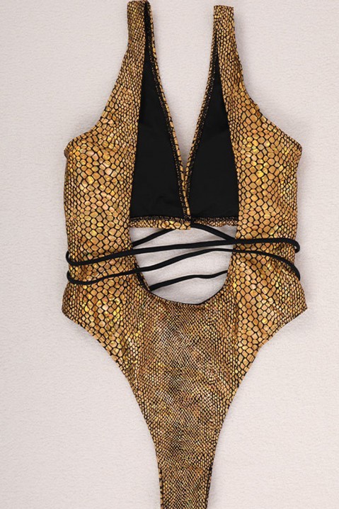 Jednodílné plavky JERMOLDA GOLD, Barva: zlatá, IVET.EU - Stylové oblečení
