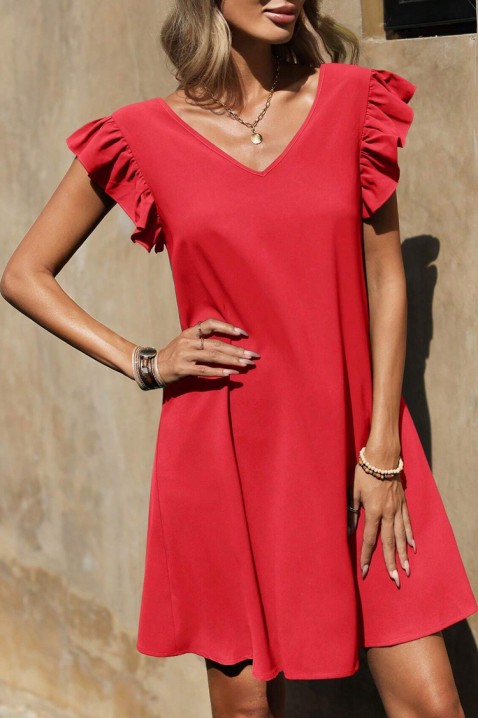 Šaty NEOLMEGA RED, Barva: červená, IVET.EU - Stylové oblečení
