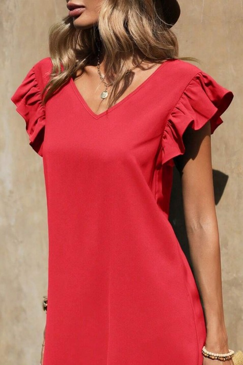 Šaty NEOLMEGA RED, Barva: červená, IVET.EU - Stylové oblečení