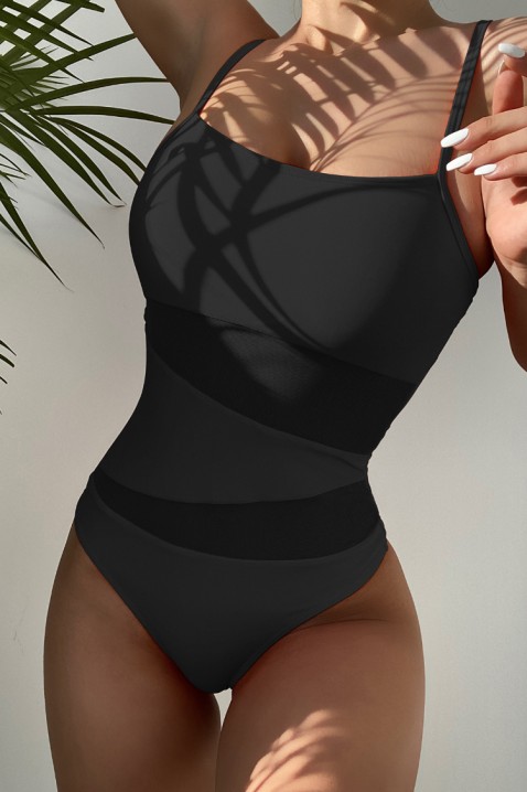 Vientisas maudymosi kostiumėlis FADERIA BLACK, Spalvos: juoda, IVET.EU - Madinga apranga