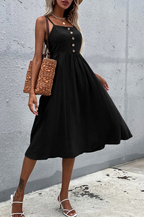 Suknelė SIRINDA BLACK, Spalvos: juoda, IVET.EU - Madinga apranga