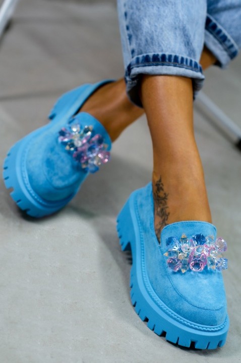 Dámské mokasíny PERMONA BLUE, Barva: světlemodrá, IVET.EU - Stylové oblečení