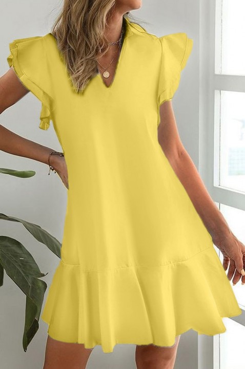 Šaty MIFIRENA YELLOW, Barva: žlutá, IVET.EU - Stylové oblečení