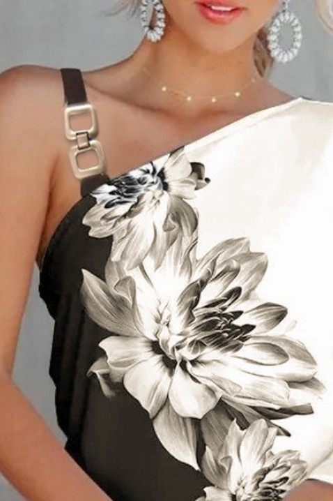 Φόρεμα SEVAORA, Χρώμα: μαύρο και άσπρο, IVET.EU - Εκπτώσεις έως -80%