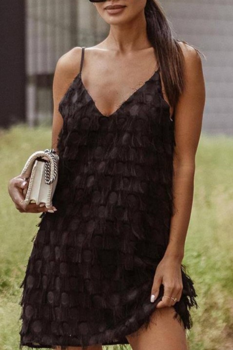 Suknelė RINOLIA BLACK, Spalvos: juoda, IVET.EU - Madinga apranga