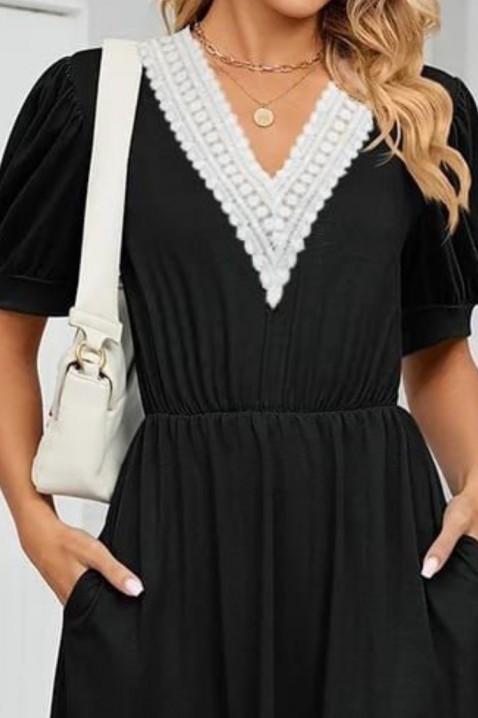 Φόρεμα SALBIGA, Χρώμα: μαύρο και άσπρο, IVET.EU - Εκπτώσεις έως -80%