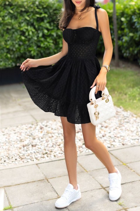 Šaty SAHERTA BLACK, Barva: černá, IVET.EU - Stylové oblečení