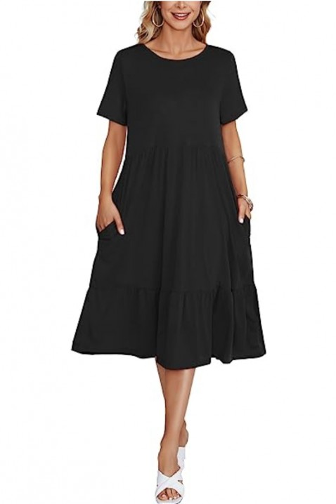 Suknelė KIARSA BLACK, Spalvos: juoda, IVET.EU - Madinga apranga