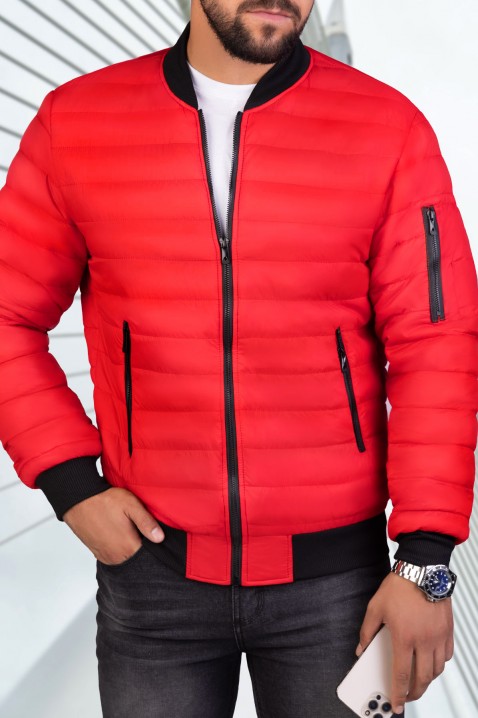 Pánska bunda NORIS RED, Farba: červená, IVET.EU - Štýlové oblečenie
