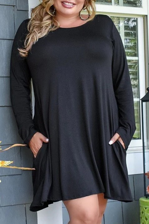 Φόρεμα SOLENSA, Χρώμα: μαύρο, IVET.EU - Εκπτώσεις έως -80%