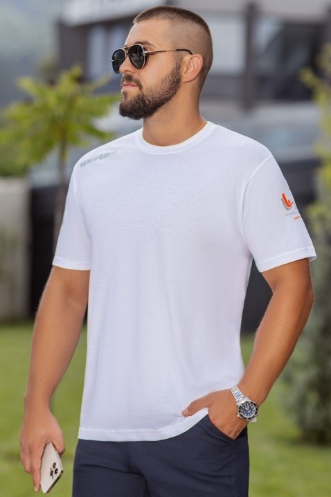 Pánske tričko DOTENO WHITE, Farba: biela, IVET.EU - Štýlové oblečenie
