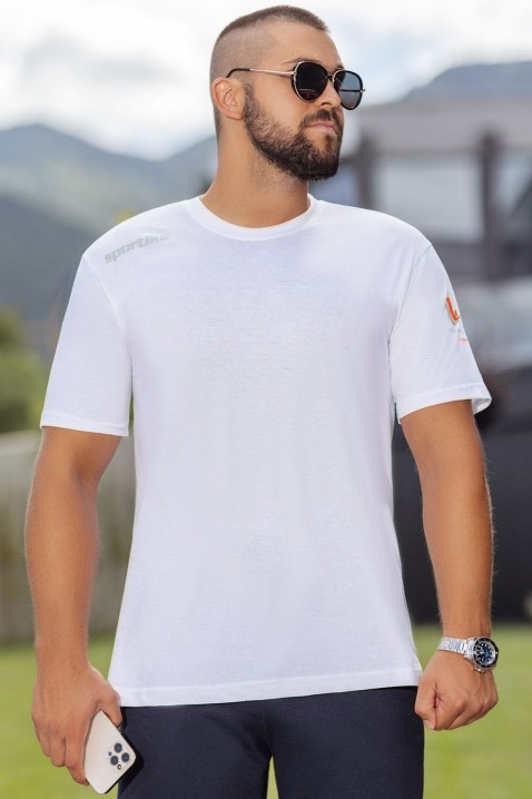 Ανδρικό μπλουζάκι DOTENO WHITE, Χρώμα: άσπρο, IVET.EU - Εκπτώσεις έως -80%