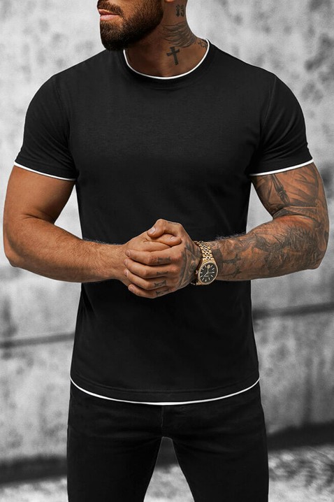 Pánske tričko MAORESO BLACK, Farba: čierna, IVET.EU - Štýlové oblečenie