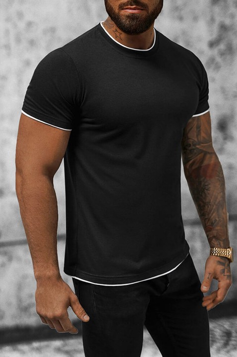 Ανδρικό μπλουζάκι MAORESO BLACK, Χρώμα: μαύρο, IVET.EU - Εκπτώσεις έως -80%