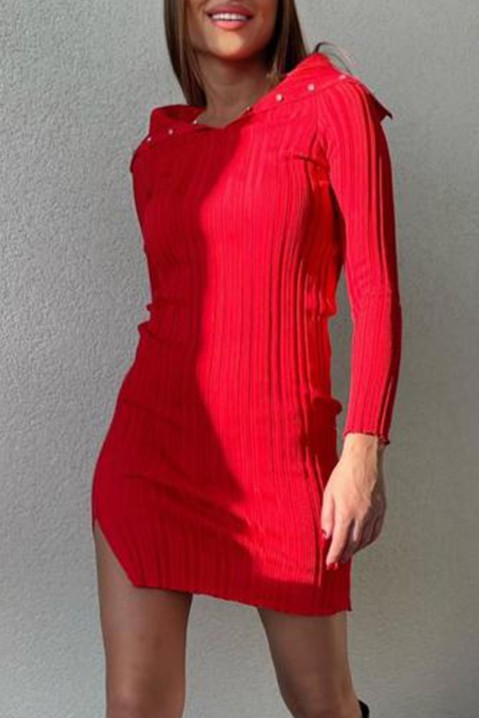 Šaty MORZELSA RED, Barva: červená, IVET.EU - Stylové oblečení