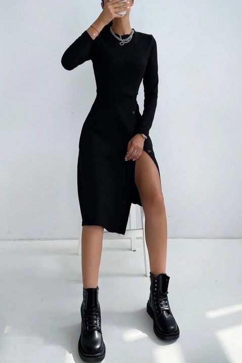 Φόρεμα SOROLMA BLACK, Χρώμα: μαύρο, IVET.EU - Εκπτώσεις έως -80%