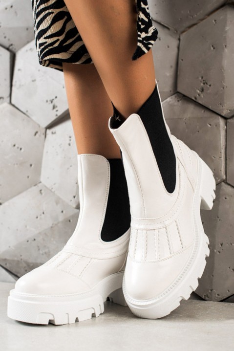 Γυναικείες μπότες LASKORIA, Χρώμα: άσπρο, IVET.EU - Εκπτώσεις έως -80%