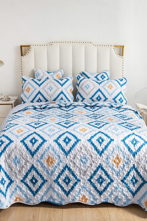 Súprava poťahov na posteľ BELINZA 220x240 cm, Farba: svetlomodrá, IVET.EU - Štýlové oblečenie