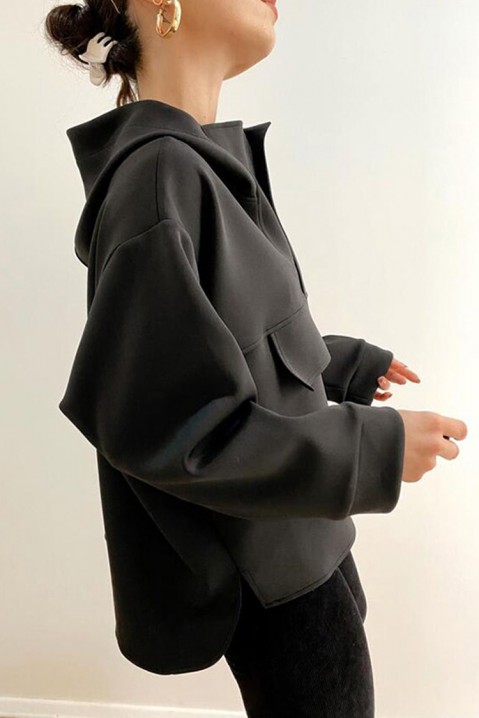 Dámská mikina VANJELA BLACK, Barva: černá, IVET.EU - Stylové oblečení