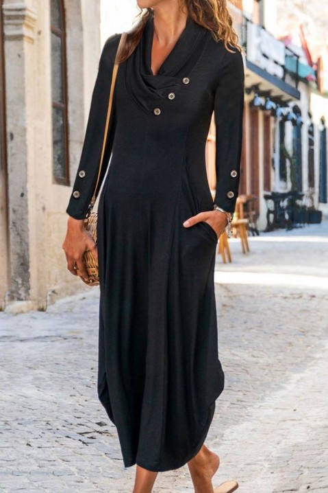 Φόρεμα RAFOLNEGA, Χρώμα: μαύρο, IVET.EU - Εκπτώσεις έως -80%
