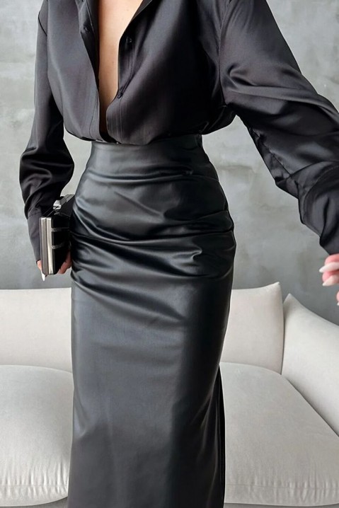 Φούστα MAFROZA BLACK, Χρώμα: μαύρο, IVET.EU - Εκπτώσεις έως -80%