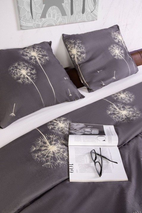 Ložní komplet MAGIJA 200 x 200 cm bavlněný satén, Barva: šedá, IVET.EU - Stylové oblečení