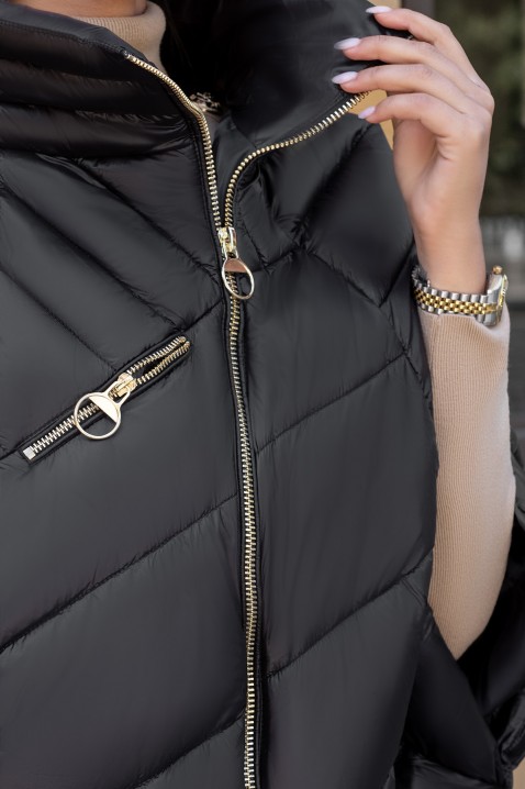 Dámská bunda KAPITONIA BLACK, Barva: černá, IVET.EU - Stylové oblečení