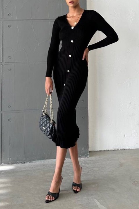 Φόρεμα GRACIENA BLACK, Χρώμα: μαύρο, IVET.EU - Εκπτώσεις έως -80%