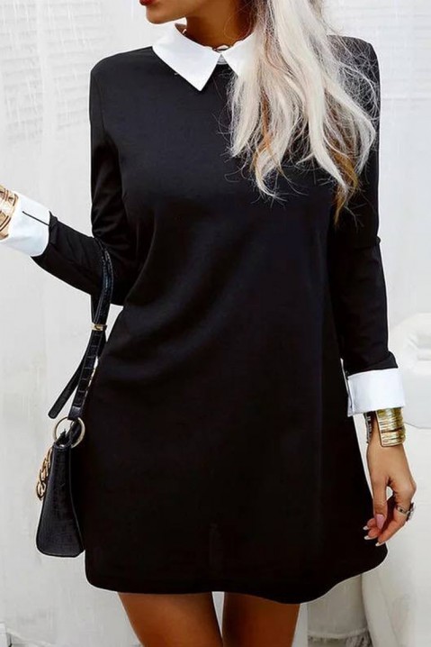 Φόρεμα MARIENTA BLACK, Χρώμα: μαύρο, IVET.EU - Εκπτώσεις έως -80%