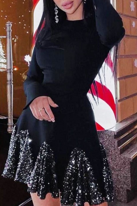 Šaty DEFENDA, Farba: čierna, IVET.EU - Štýlové oblečenie