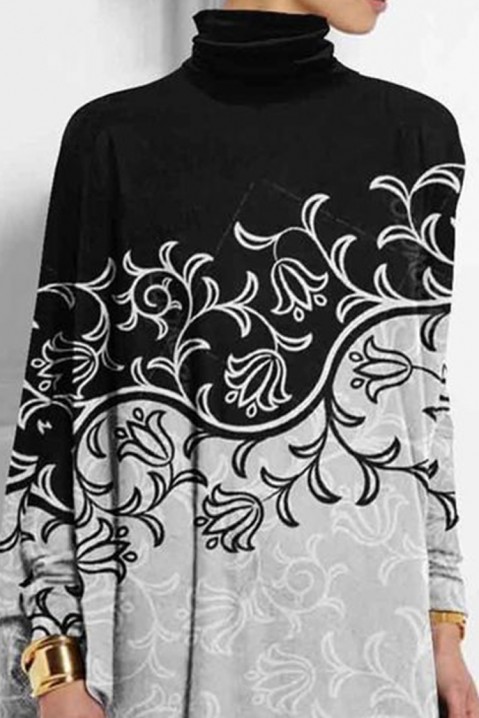 Γυναικεία μπλούζα FORMENALA, Χρώμα: μαύρο και γκρι, IVET.EU - Εκπτώσεις έως -80%