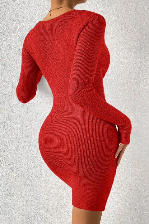 Φόρεμα BELFIRA RED, Χρώμα: κόκκινο, IVET.EU - Εκπτώσεις έως -80%