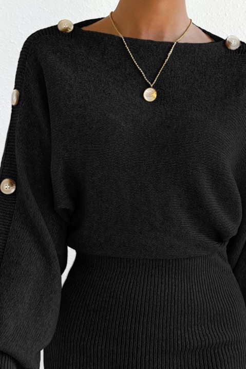 Šaty BORELESA BLACK, Barva: černá, IVET.EU - Stylové oblečení