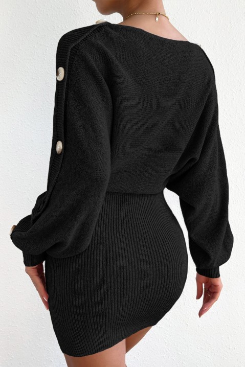 Šaty BORELESA BLACK, Farba: čierna, IVET.EU - Štýlové oblečenie
